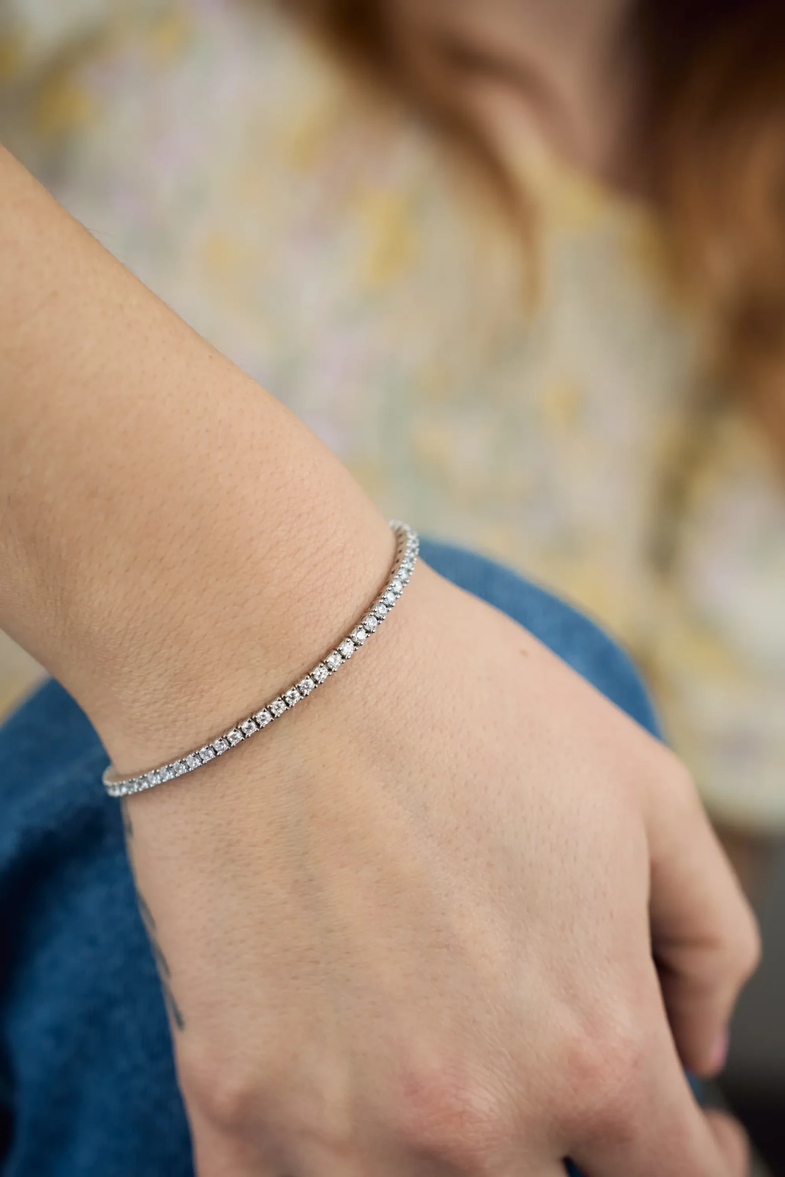 BRACCIALE TENNIS CLASSICO VERSIONE SMALL IN ARGENTO 925