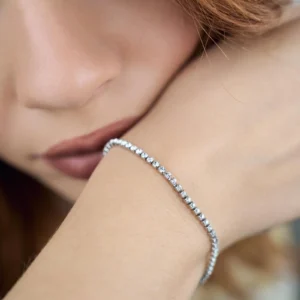 Bracciale Tennis In Acciaio Inossidabile In Versione Big O Small