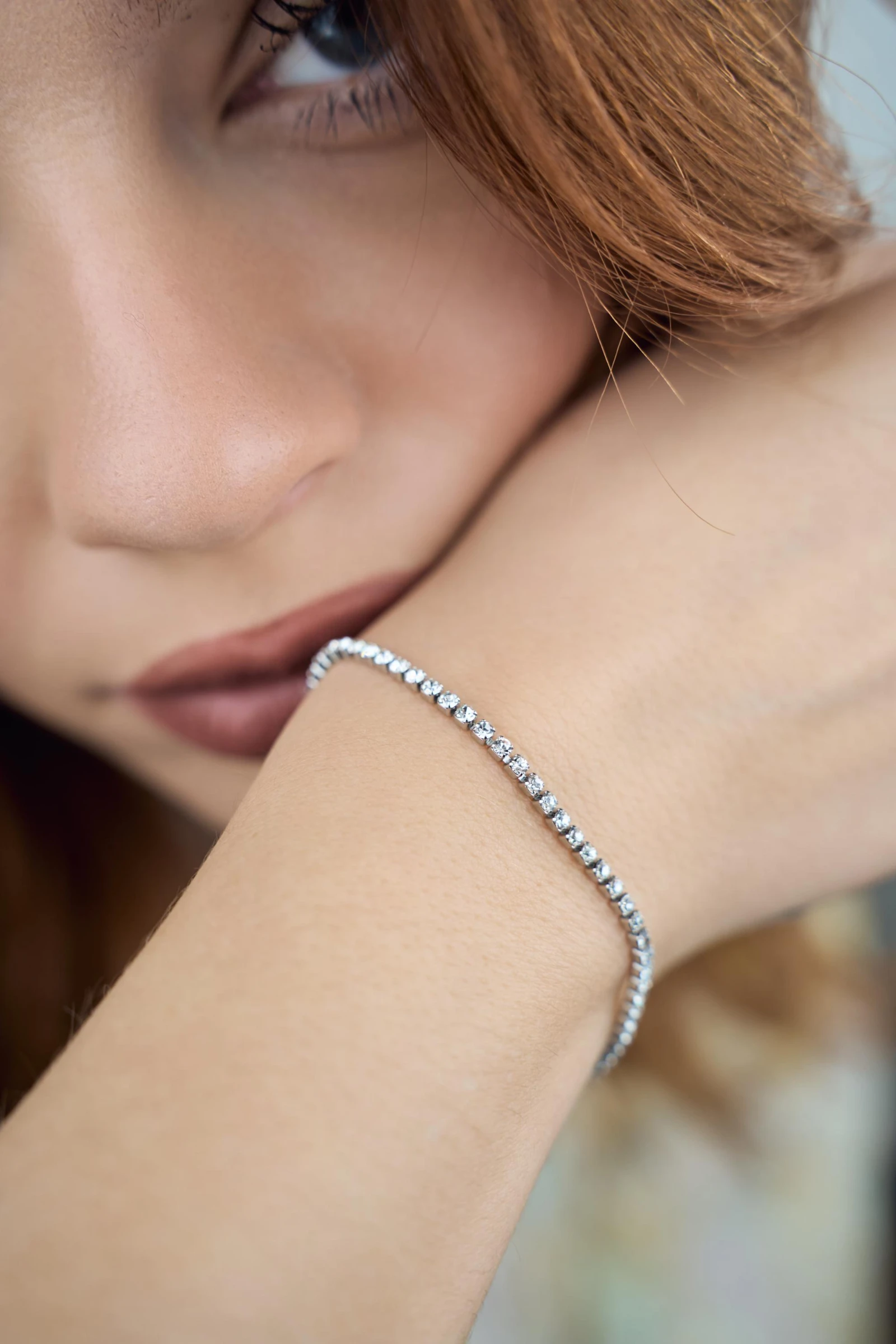 Bracciale Tennis In Acciaio Inossidabile In Versione Big O Small