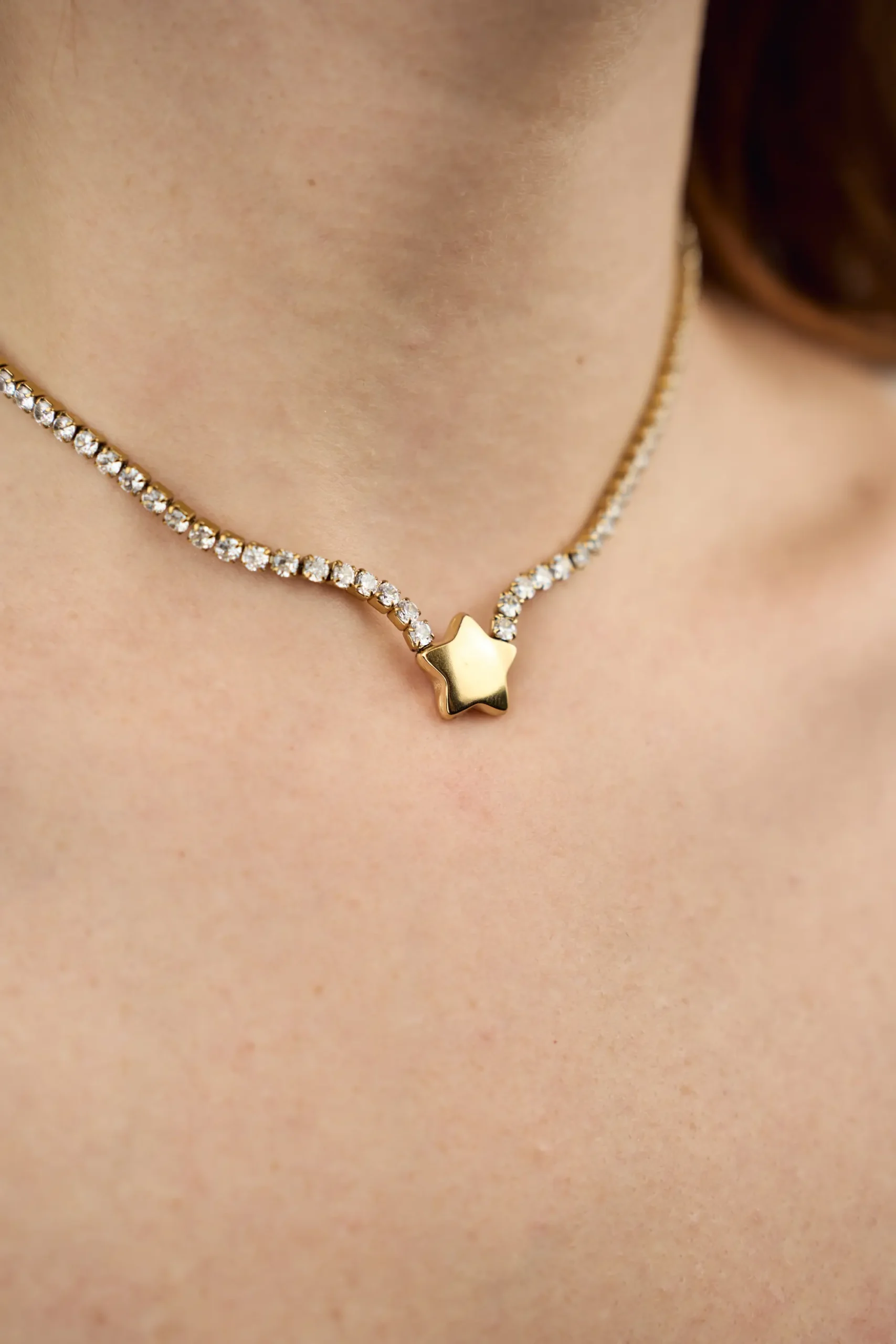 Collana Tennis Stellare