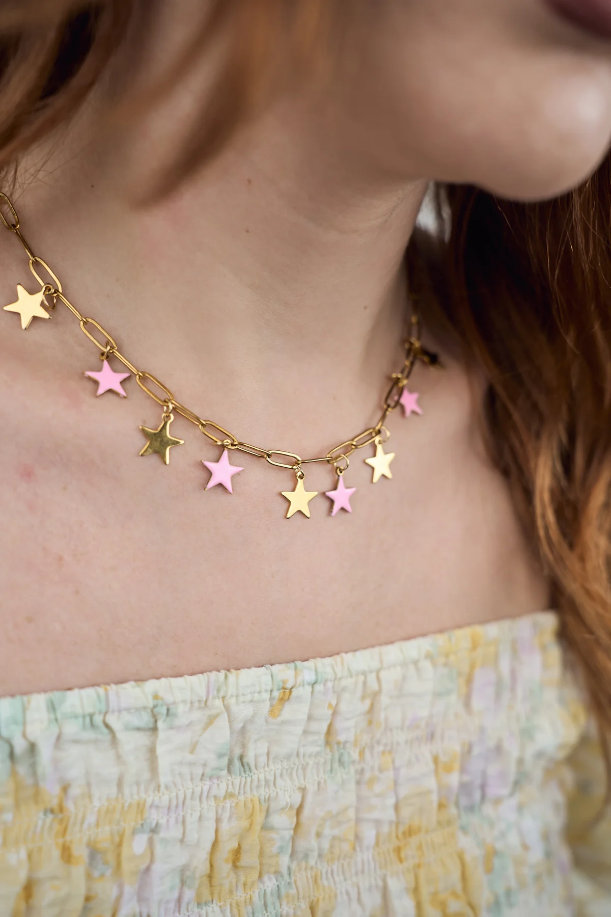 Collana Pink Star