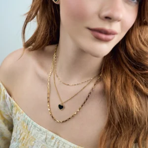 Collana Dark Love A Tre Fili