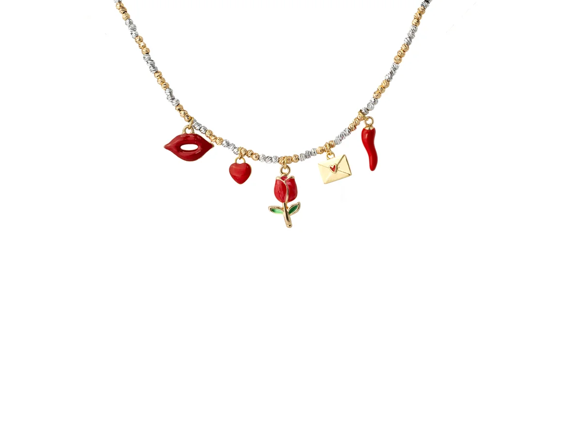 Collana Tulip Multiciondolo – Dipinti Preziosi