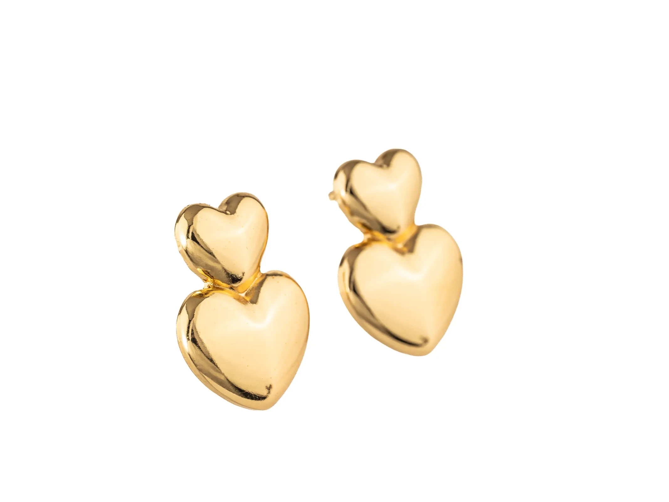 Orecchini Doppio Cuore