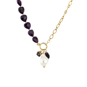 Collana Cuore Di Ametista