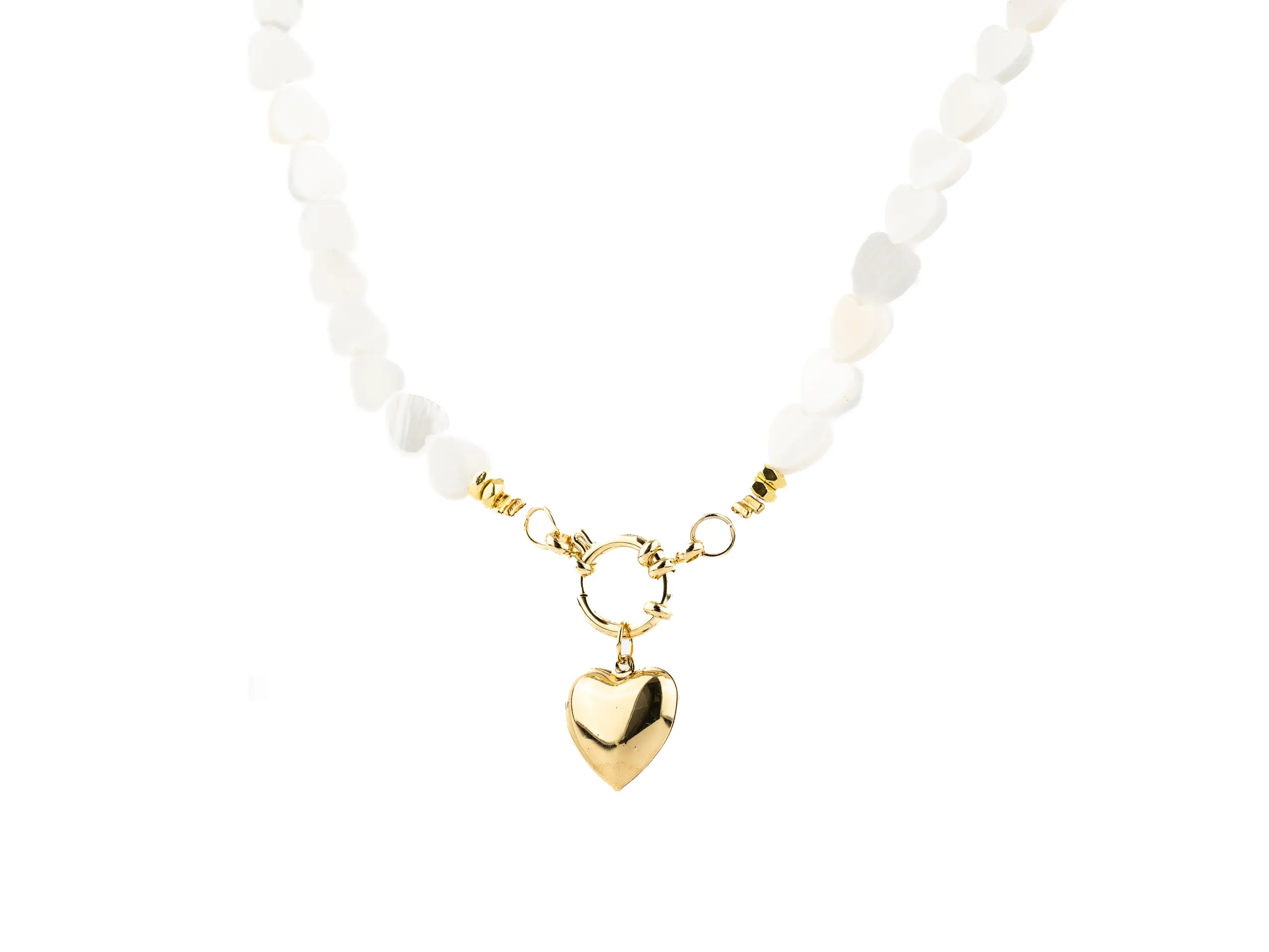 Collana Cuori Madreperla