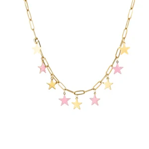 Collana Pink Star