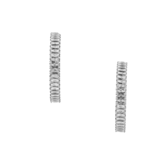 Orecchini Cerchi Baguette