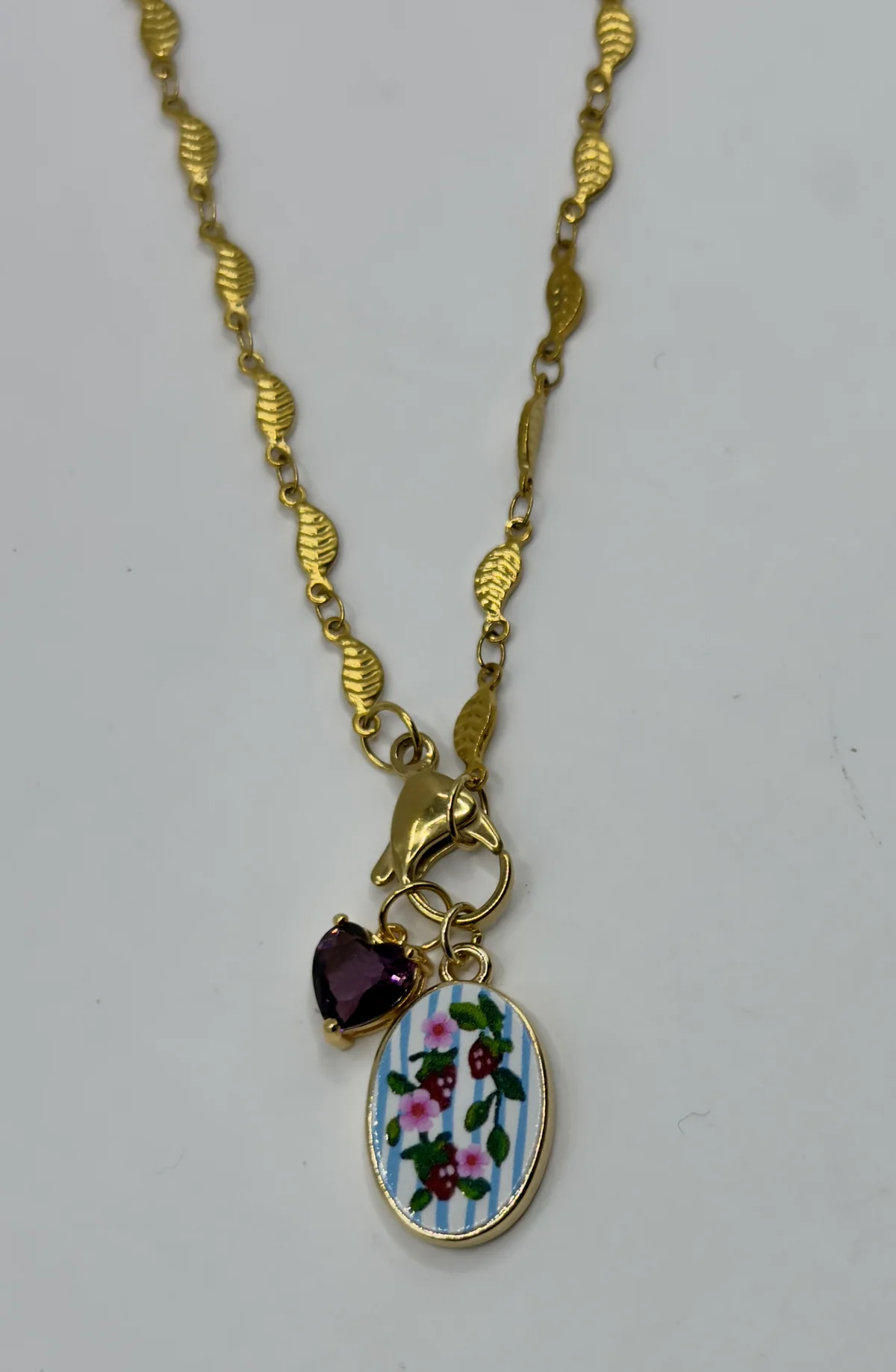 COLLANA GIARDINO DI FRAGOLE