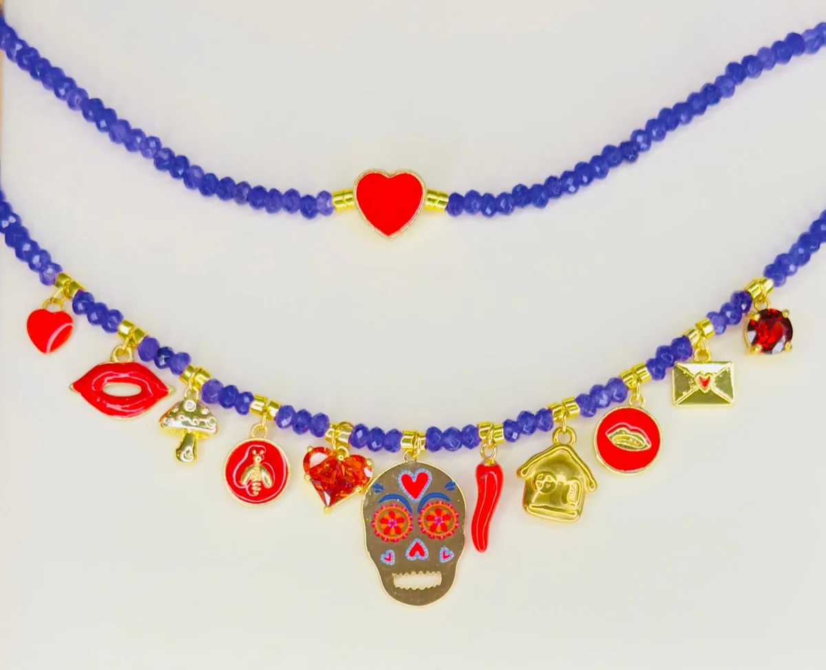 💜 Linea Frida Kahlo – Collane in Pietra Dura Viola