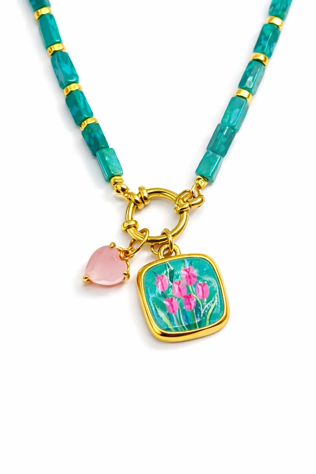 COLLANA TULIP IN PIETRA