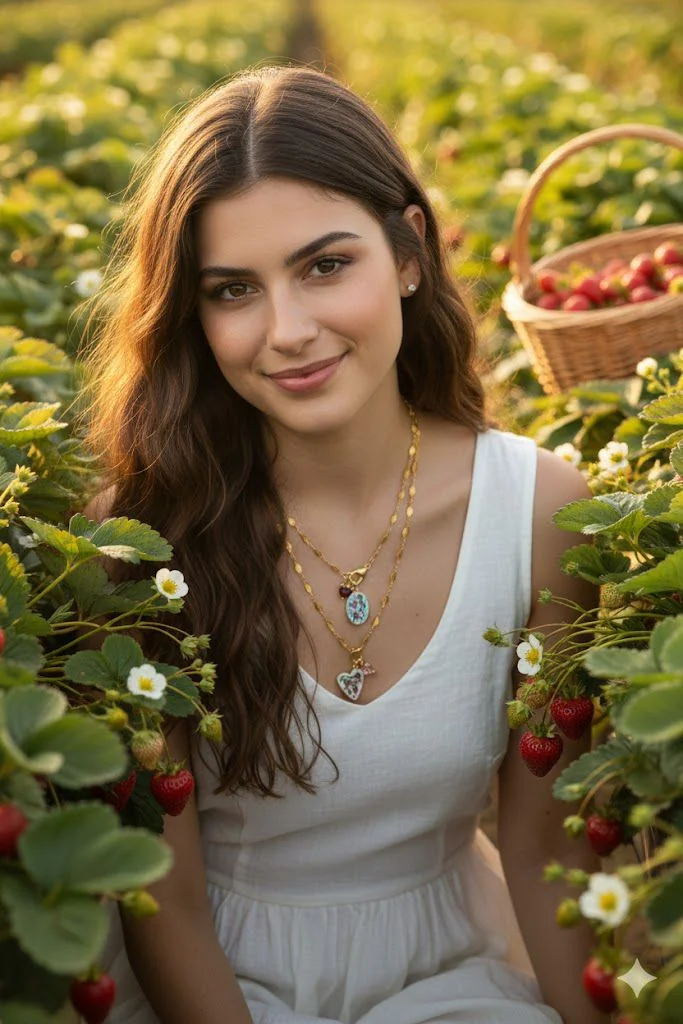 Collana Cuore di Fragole