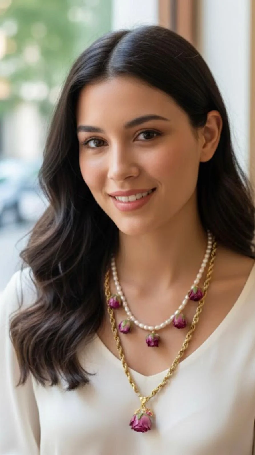 LINEA ETERNA CON PERLE DI FIUME