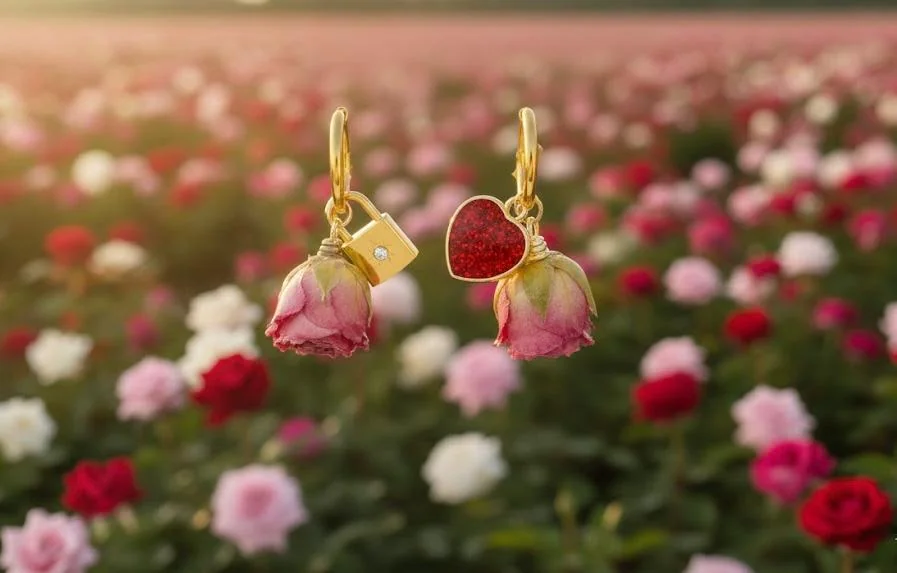 ORECCHINI ETERNA RED