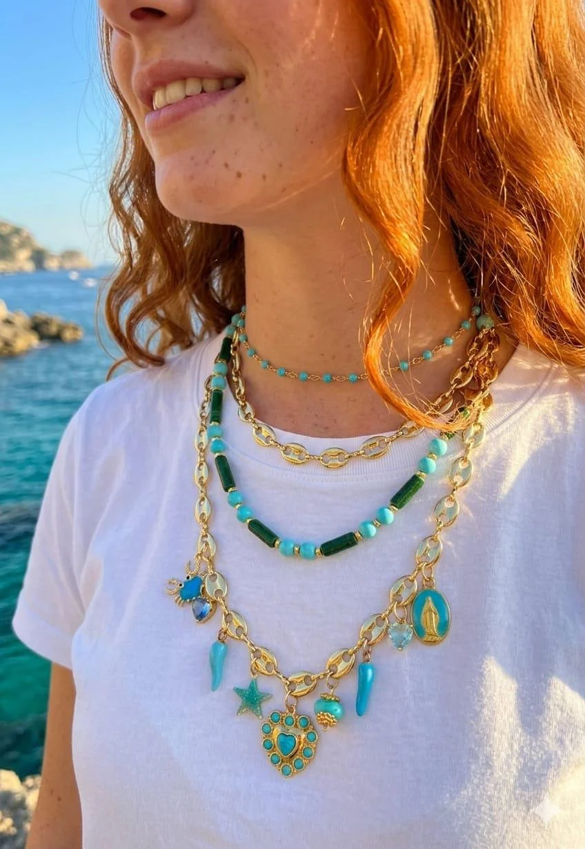 COLLANA IN PIETRA DURA LINEA PORTOFINO