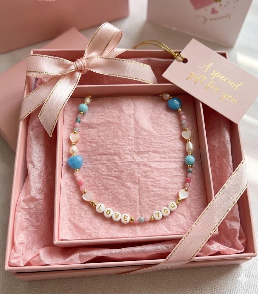 Collana Pink Love – Parole che Brillano
