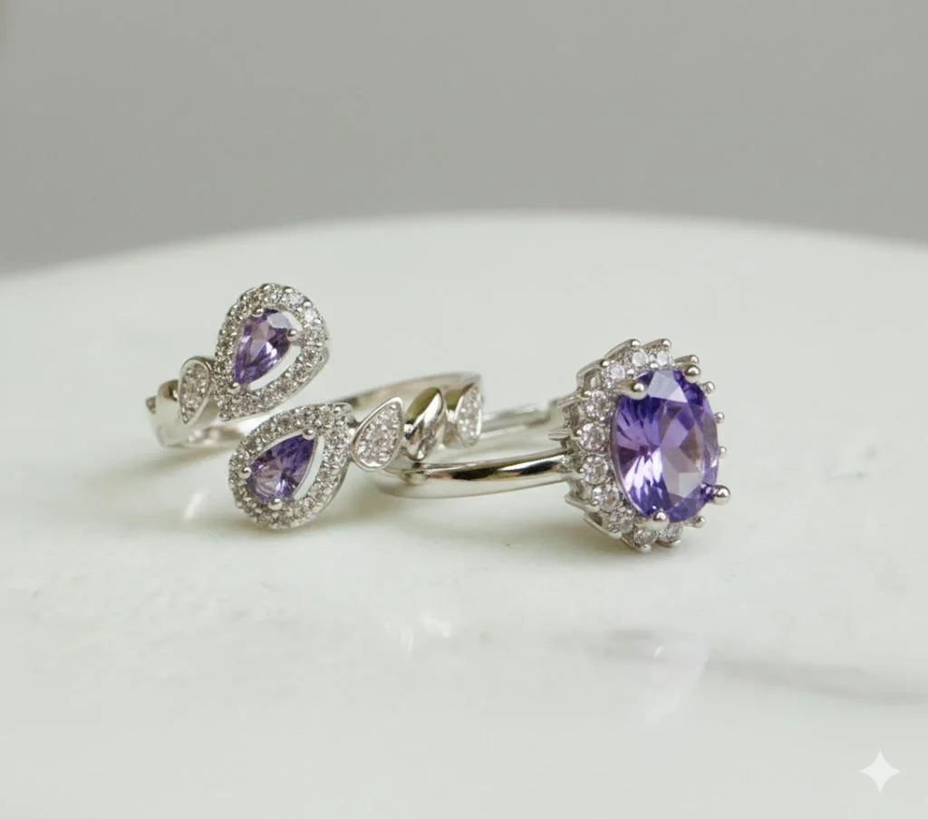 Combo Royal Amethyst – Set 2 Anelli (-40%)
