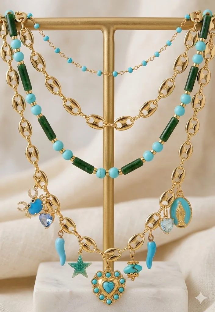 COLLANA IN PIETRA DURA LINEA PORTOFINO